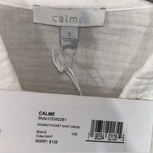 Johnny Was Calme Organic Cotton
Double pocket Oversized Shirt Dress(Size Small) - Picture 7 of 8